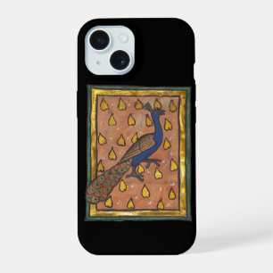 Mittelalterliches Bestiarium Pfau c. 1270 iPhone 15 Hülle