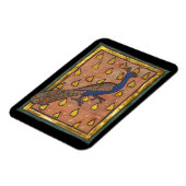 Mittelalterliches Bestiarium Pfau c. 1270 Magnet (Linke Seite)