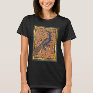 Mittelalterliches Bestiarium Pfau c. 1270 T-Shirt