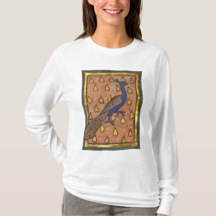 Mittelalterliches Bestiarium Pfau c. 1270 T-Shirt