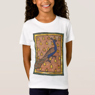 Mittelalterliches Bestiarium Pfau c. 1270 T-Shirt