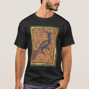 Mittelalterliches Bestiarium Pfau c. 1270 T-Shirt
