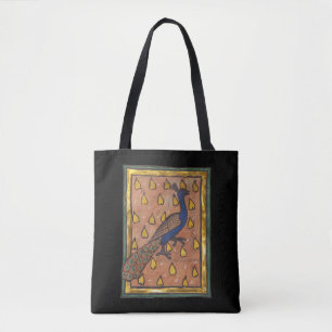 Mittelalterliches Bestiarium Pfau c. 1270 Tasche