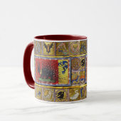 MITTELALTERLICHES BESTIARIUM, SCHWARZER IGELKÖNIG TASSE (Vorderseite Links)