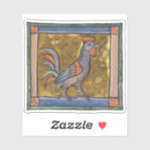 Mittelalterliches Bestiarrounder um 1270 Aufkleber (Blatt)