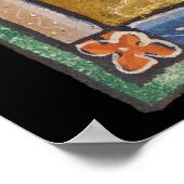 Mittelalterliches Bestiarrounder um 1270 Poster (Ecke)