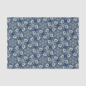 Mittelalterliches Blumendesign Seidenpapier (Vorderseite)