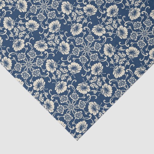 Mittelalterliches Blumendesign Seidenpapier (Ausschnitt)