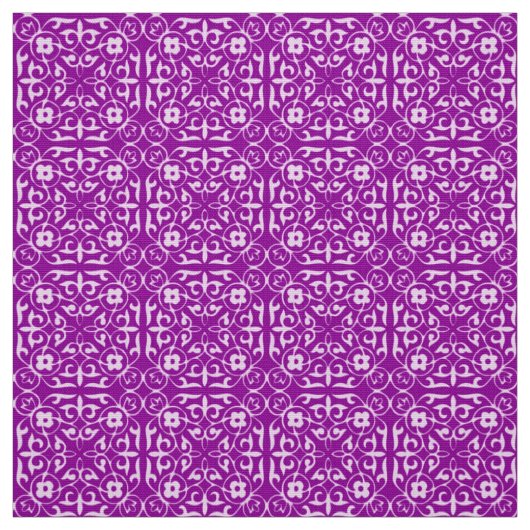 Mittelalterliches Damastmuster, Amethyst lila Stoff (Muster)