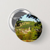 mittelalterliches Dorf Plazac Abzeichen Button (Vorne & Hinten)