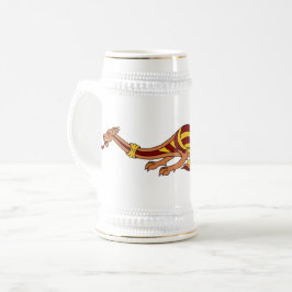 Mittelalterliches Drachendesign 2015 Bierglas
