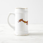 Mittelalterliches Drachendesign 2015 Bierglas (Links)