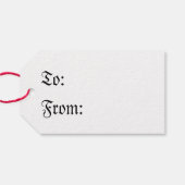 Mittelalterliches Drachendesign 2015 Geschenkanhänger (Rückseite Horizontal)