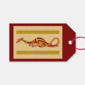 Mittelalterliches Drachendesign 2015 Geschenkanhänger (Vorderseite (Horizontal))