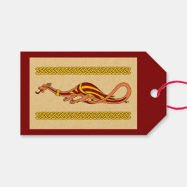 Mittelalterliches Drachendesign 2015 Geschenkanhänger