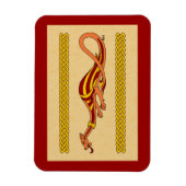 Mittelalterliches Drachendesign 2015 Magnet (Vertikal)