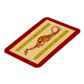 Mittelalterliches Drachendesign 2015 Magnet (Linke Seite)