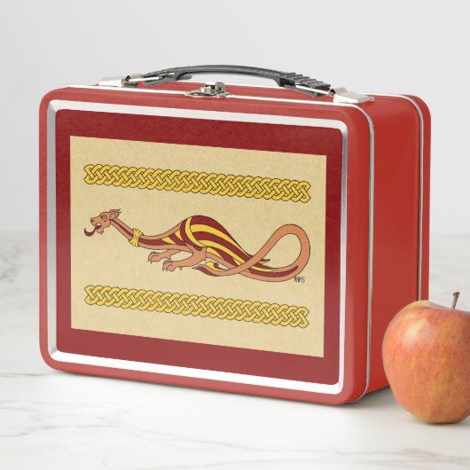 Mittelalterliches Drachendesign 2015 Metall Lunch Box (Beispiel)