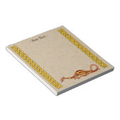 Mittelalterliches Drachendesign 2015 Notizblock (angewinkelt)