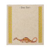 Mittelalterliches Drachendesign 2015 Notizblock (Vorderseite)