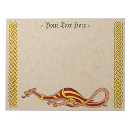 Mittelalterliches Drachendesign 2015 Notizblock