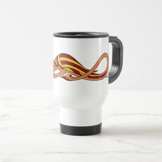 Mittelalterliches Drachendesign 2015 Reisebecher (VorderseiteRechts)