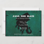 Mittelalterliches Drachenschwert Save the Date Vin Magneteinladung (Vorderseite)