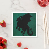 Mittelalterliches Drachenschwert Vintag Serviette (Beispiel)