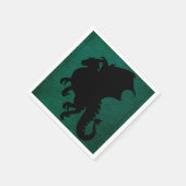 Mittelalterliches Drachenschwert Vintag Serviette (Ecke)