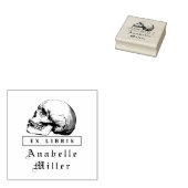 Mittelalterliches Drehbuch Gothic Skull Klasse Ex  Gummistempel (Stempel)