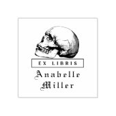 Mittelalterliches Drehbuch Gothic Skull Klasse Ex  Gummistempel (Prägung)