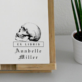 Mittelalterliches Drehbuch Gothic Skull Klasse Ex  Gummistempel
