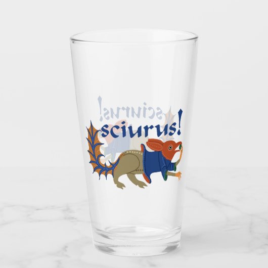 Mittelalterliches Eichhörnchen-Ding Glas (Vorderseite)