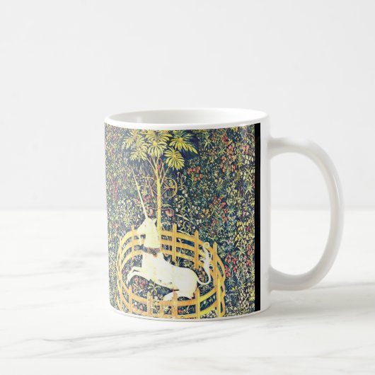 Mittelalterliches Einhorn-Tapisserie - Tasse (Rechts)