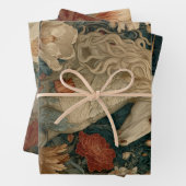 Mittelalterliches Einhorn Viktorianisch Art Nouvea Geschenkpapier Set (Beispiel)