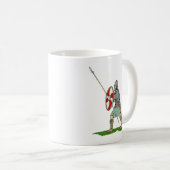 Mittelalterliches Englisch/Sachsen Krieger Kaffeetasse (VorderseiteRechts)