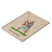 Mittelalterliches Englisch/Sachsen Krieger Notizblock (Linke Seite)