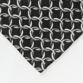 Mittelalterliches Entwurfs-Imitat Chainmail Fleecedecke (Ecke)