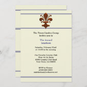 Mittelalterliches Ereignis der Lilie Florenz Einladung (Vorne/Hinten)