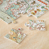 Mittelalterliches Europa-Karten-Puzzlespiel Puzzle (Seite)