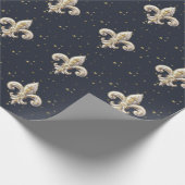 Mittelalterliches Fleur-de-Lis-Geschenkpapier Geschenkpapier (Ecke)