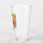 Mittelalterliches florales Leuchtschreiben B Monog Glas (Links)