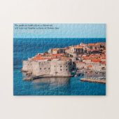 mittelalterliches Fort in Dubrovnik Kroatien Puzzle (Horizontal)