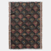 Mittelalterliches getuftetes Fleur-de-Lis-Harlekin Decke (Vorderseite Vertikal)
