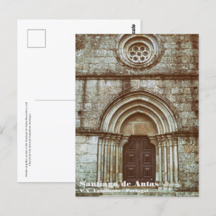 Mittelalterliches Gotisches Portal in Santiago de  Postkarte