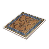 Mittelalterliches gotisches Quadrat mit keltischer Fliese (Seite)