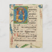 Mittelalterliches Gregorian Chant Manuscript Sheet Postkarte (Vorderseite)