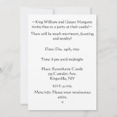 Mittelalterliches grüner Drache-Schild Einladung (Rückseite)