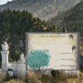 Mittelalterliches Grünes Herz Leaf Tree Love RSVP Karte