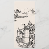 Mittelalterliches Hochzeitsfest Menükarte (Rückseite)